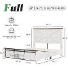 AMERLIFE Farmhouse Size Bed Frame with Sliding Barn Door Storage - 2 of 4
