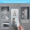 Itopfox Shower Faucet Set with Push Button Diverter, 2-in-1 Handheld and Wall Mount Shower Head, High Pressure Rainfall and Anti-Scalding Valve - 2 of 4