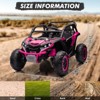 24V 2-Seater Kids Ride-On UTV Truck with Remote Control, 4WD Electric Truck Toy Car with Music, LED Lights,Battery Powered Toy for Boys & Girls - 2 of 4