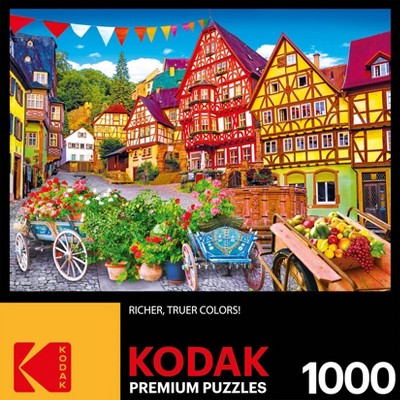 Kodak Colorful European Town Jigsaw Puzzle - 1000pc