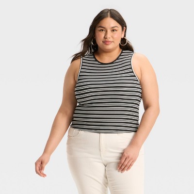 Women's Open Back Ribbed Tank Top - Wild Fable™
