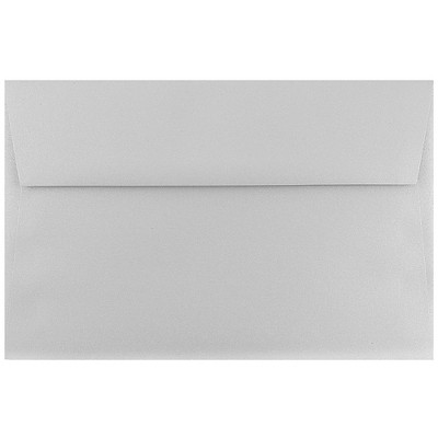 JAM Paper A9 Metallic Invitation Envelopes 5.75 x 8.75 Stardream Silver 211817120B