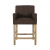 Set of 2 Bar Stool Upholstered Counter Stool Dining Chair Pub Stool -ModernLuxe - 4 of 4