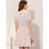 INSPIRE CHIC Women's Fit and Flare Peter Pan Collar Floral Dress - 3 of 4