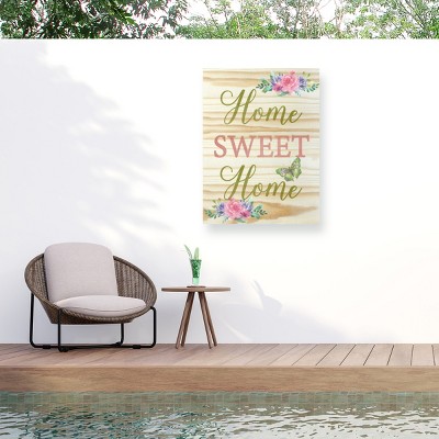 "Welcome Home 4" Outdoor Canvas