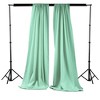 Slickblue Pack of 2 Polyester Backdrop Drapes – 96"H x 58"W, Rod Pocket, Semi Sheer, Serged Edges, 41 Colors Options - 2 of 3