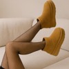 CUSHIONAIRE Hippy Women’s Platform Ankle Boots – Genuine Suede, Faux Fur Lining, Cozy Winter Slip-On Design, Comfortable Footwear - 3 of 4