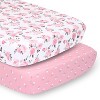 The Peanutshell Arianna Crib Bedding Set, Pink Floral, 4pc to 12 Pc, For Girls - 4 of 4