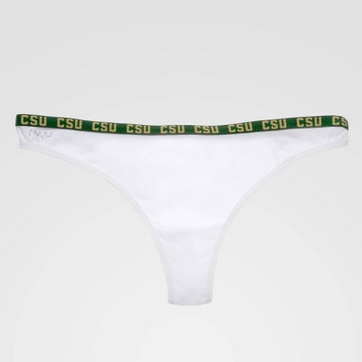 NCAA Colorado State Rams Thong with Logo Elastic Trim - White XL