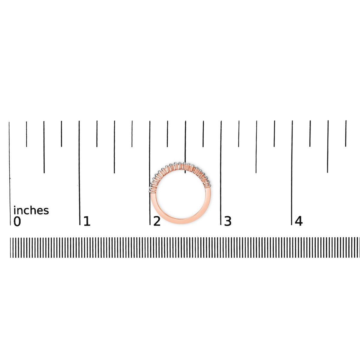 Haus of Brilliance 10K Rose Gold Plated Sterling Silver 1/3 Cttw Diamond Band Ring - thumbnail 7