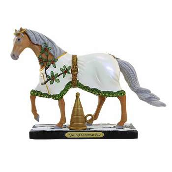 Trail Of Painted Ponies Spirit Of Christmas Past  -  One Figurine 7.25 Inches -  Elegant Mare Golden Bugle  -  6012850  -  Polyresin  -  Multicolored