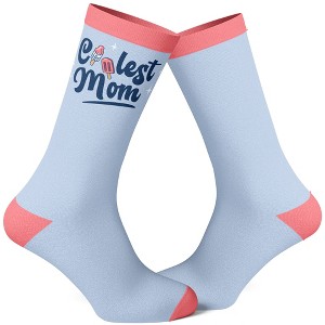 Crazy Dog T-Shirts Women's Coolest Mom Popsicles Cute Mother's Day Ice Cream Freeze Pop Graphic Novelty Footwear - 1 of 4