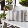 TopComfy Support Pillow Outdoor Water Resistant Soft Cozy for Patio and Indoors, Silver, 17"*17"*10" - 3 of 4
