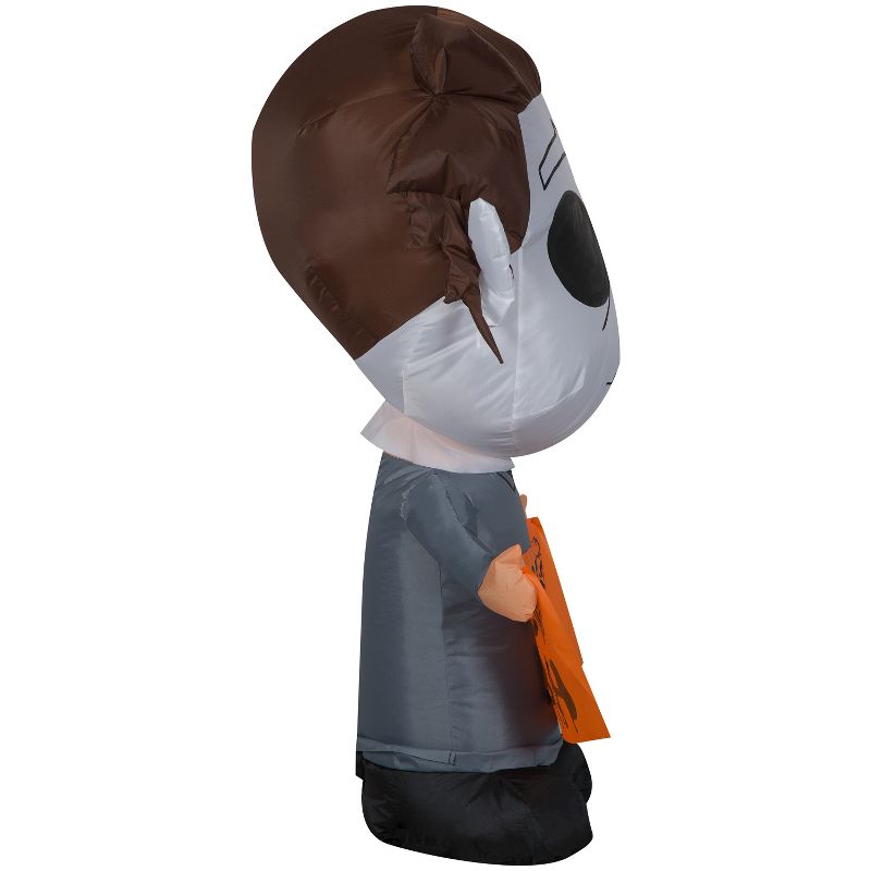 Gemmy Airblown Inflatable Stylized Michael Myers Universal, 3.5 ft Tall, Multicolored, 3 of 5