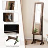Tangkula Jewelry Mirrored Cabinet Armoire Organizer Storage Box w/ Stand Christmas Gift - 4 of 4
