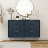 Bella Depot  47.25‘’W Modern Dresser 6 Drawer with Metal Handles - 2 of 4