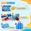 Outsunny 5 in-1 Kids Bounce House with Two Slides, Pool, Trampoline, Climbing Wall, Cannon, Inflatable Water Slide with Blower, Bag, for 3-8 Years Old - 4 of 4