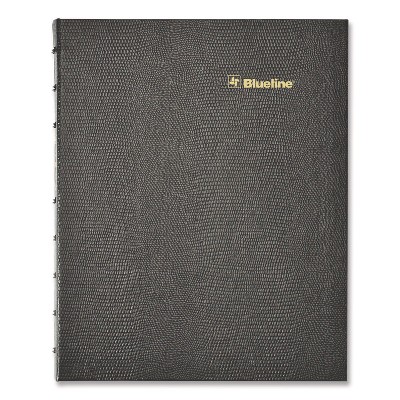 Plan and Link Monthly Planner, 9.25 x 7.25, Black Lizard-Like Faux Leather Cover, 16-Months: Sept 2024 to Dec 2025