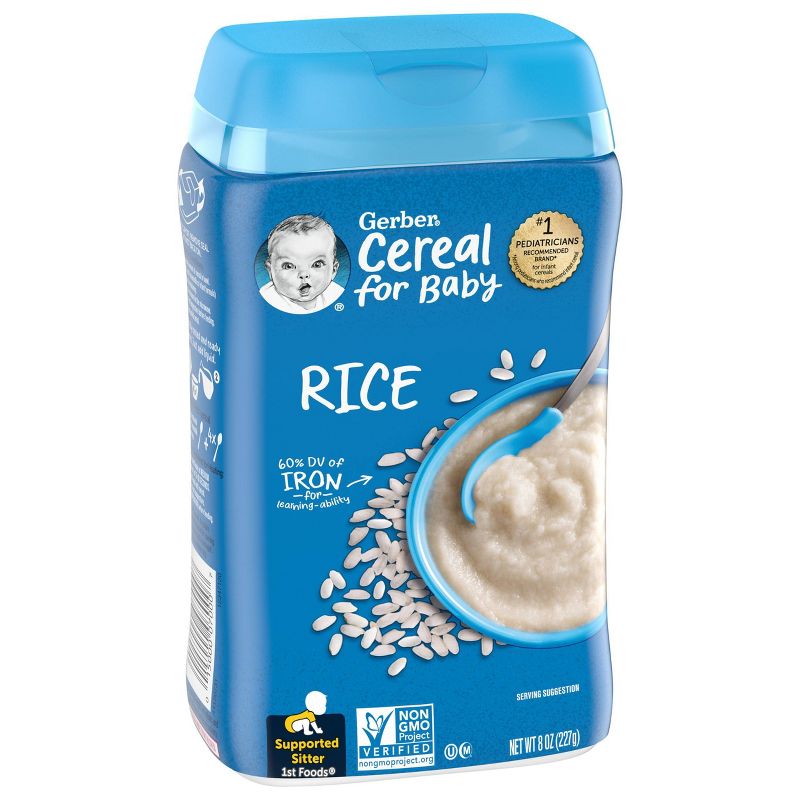 Gerber Single Grain Rice Baby Cereal - 8oz, 3 of 9