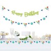 Big Dot of Happiness Roar Dinosaur - Dino Mite T-Rex Birthday Party Letter Banner Decoration - 36 Banner Cutouts and Happy Birthday Banner Letters - 2 of 4
