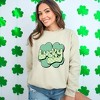 Simply Sage Market Women's Graphic Sweatshirt Lucky With Clover - 2 of 4