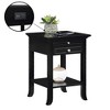 Breighton Home American Heritage Logan Single Drawer End Table with Charging Station and Pull-Out Shelf - image 3 of 4