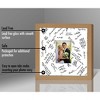 Americanflat 14x14 Oak Wedding Signature Picture Frame Displays 5x7 Photo with Polished Glass - 4 of 4