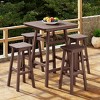 WestinTrends Malibu All Weather Hdpe Outdoor Patio Bar Height Dining Set (5-Piece) - 2 of 4