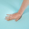 3 in. Gel Memory Foam Mattress Topper with Bamboo Cover White/Gray- Breathable & Supportive - 4 of 4
