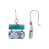 Silpada 'Dreams Possible' Sterling Silver Turquoise and Roman Glass Drop Earrings - 2 of 4