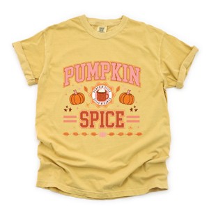 Simply Sage Market Pumpkin Spice Stripes Garment Dyed Tee - 1 of 4