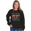 Xmas Reindeer You Can't Fly With Us Sweatshirt for Men or Women Brisco Brands - 3 of 4