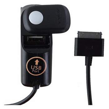 Sprint 30-Pin Connector Car Charger with USB Port for iPhone 4/4S/3/3GS - Black