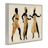Stupell Industries Powerful Women Dancing Person Glam Fashion Black Beige Framed Giclee Art, Gray, 20" x 16" - 2 of 4