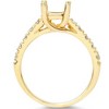 Pompeii3 Diamond Semi Mount Engagement Setting Mounting Gold Ring - 3 of 4