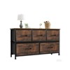 FONTOI Decorative Storage Cabinets, Contemporary Storage Cabinet, Perfect for Storing Essentials in Style, Brown, 39.4"*11.81"*21.85" - 3 of 4