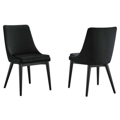 Set of 2 Viscount Accent Performance Velvet Dining Chairs - Modway