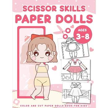 2 Activity Books for Practicing Scissor Skills My Dress-up/cut, Color, and  Fun Stickers Ages 48/books, Kids, Stickers, Coloring, Scissors. 
