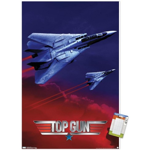 Trends International Top Gun: Maverick - Deck Unframed Wall Poster Print  Clear Push Pins Bundle 14.725 X 22.375 : Target