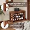 Lycvki Solid Wood Front Door Shoe Rack Bench - 4 of 4