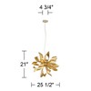 Possini Euro Design Baldwin Gold Pendant Chandelier 25 1/2" Wide Modern Orb Floral 6-Light Fixture for Dining Room House Foyer Kitchen Island Entryway - 4 of 4