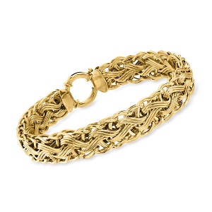 Ross-Simons 18kt Gold Over Sterling Woven-Link Bracelet - 1 of 4