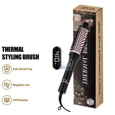 NICEBAY Heated Round Brush, Thermal Styling Brush, Thermal Brush, Electric Curling Brush With 6 Temp Settings