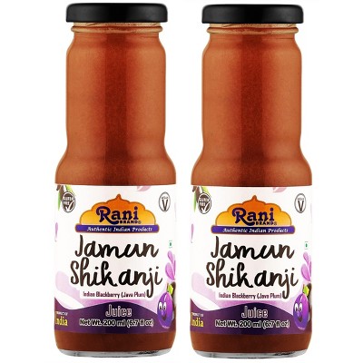 Jamun Shikanji - 6.7 fl oz (200 ml) Pack of 2 - Rani Brand Authentic Indian Products
