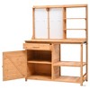 Whisen Fir Wood Potting Bench with Hutch Garden Workstation 4 Shelves Pegboard Drawer and Cabinet - 4 of 4