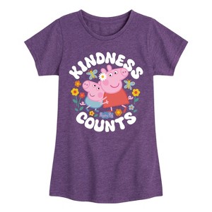 Girls' - Peppa Pig - George Kindness Counts Fitted Short Sleeve Graphic T-Shirt - 1 of 4