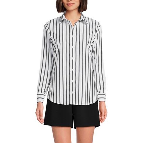 Lands’ End Cotton shops Stripped Shirt