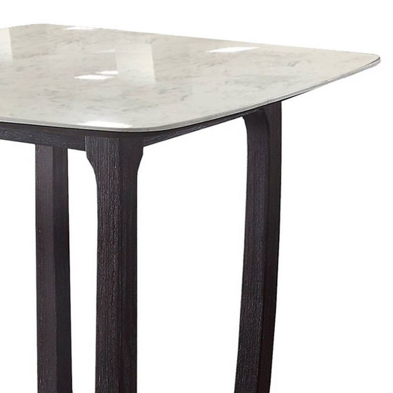 42&#34; Razo Dining Table Marble/Weathered Espresso - Acme Furniture, 6 of 8