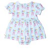 RuffleButts Baby/Toddler Girls Knit Puff Sleeve Skirted Romper - 2 of 4