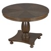 NicBex Round Dining Table Set for 4 Rustic Dining Room Table with MDF Tabletop, 4 Padded Chairs and Pedestal Base for Kitchen - 4 of 4